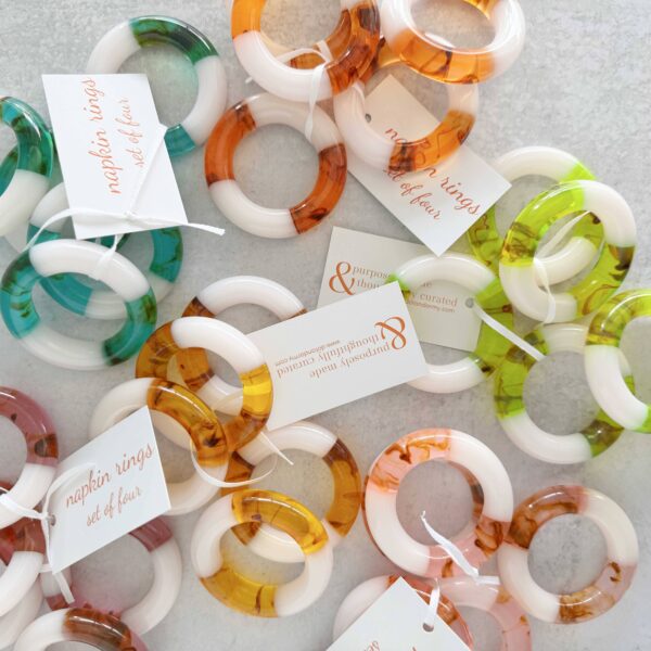 So Sweet Napkin Rings- set of four : Grape - Image 2