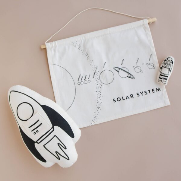 Imani + KIDS by Imani Collective - Rocket + Astronaut Canvas Pillow - Image 7