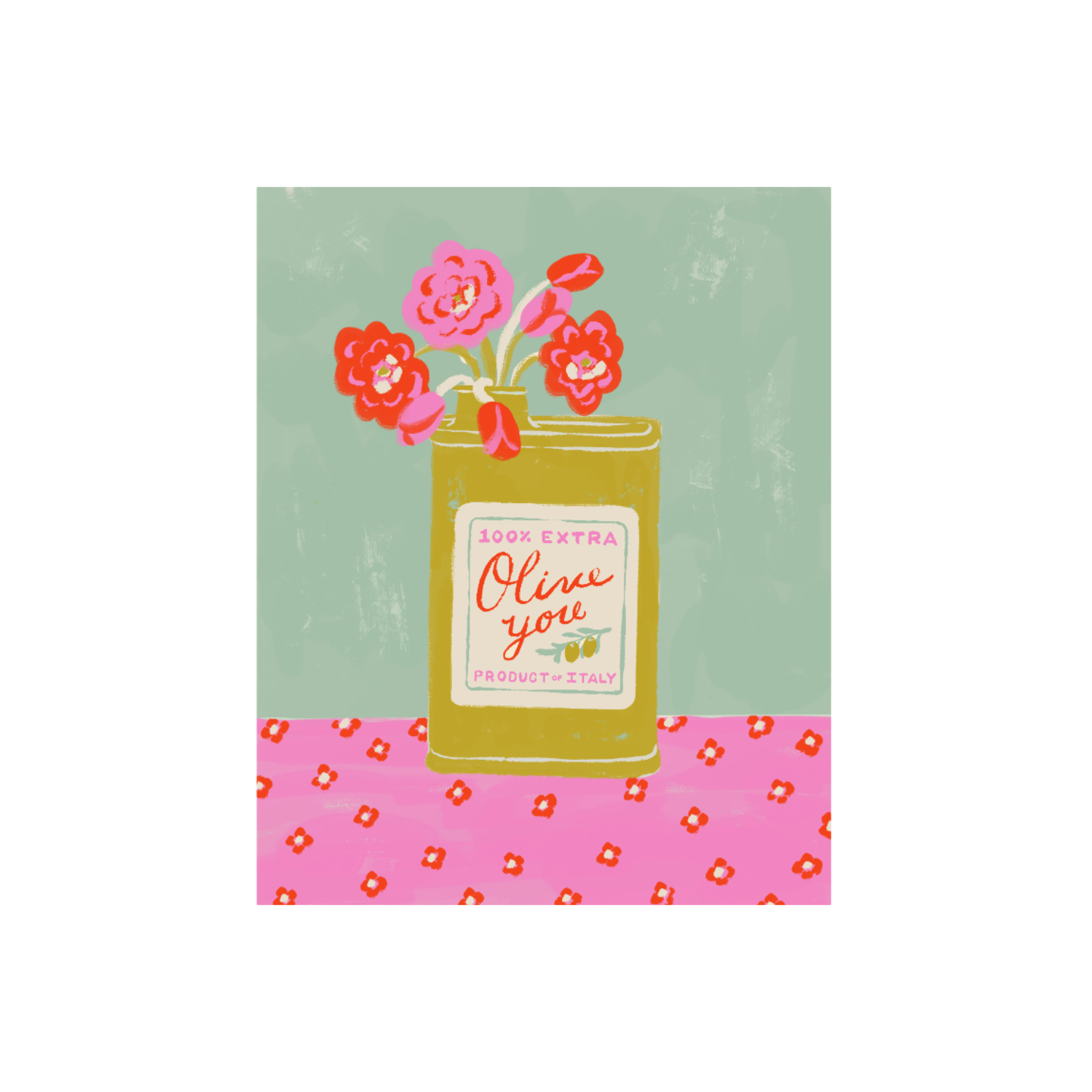 Samantha Johnson Illustration - Olive You Art Print - Image 2