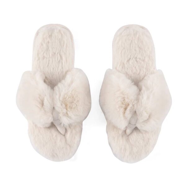 RINA THONG SLIPPERS L/XL, IVORY - Image 3
