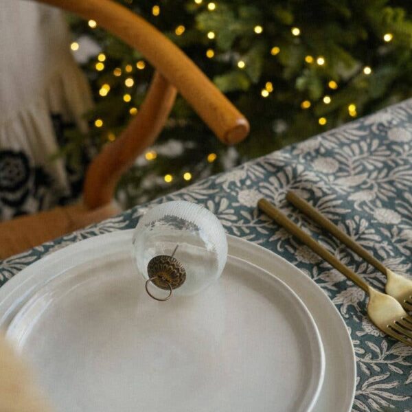 Frost Etched Holiday Ornament, Teardrop - Image 3