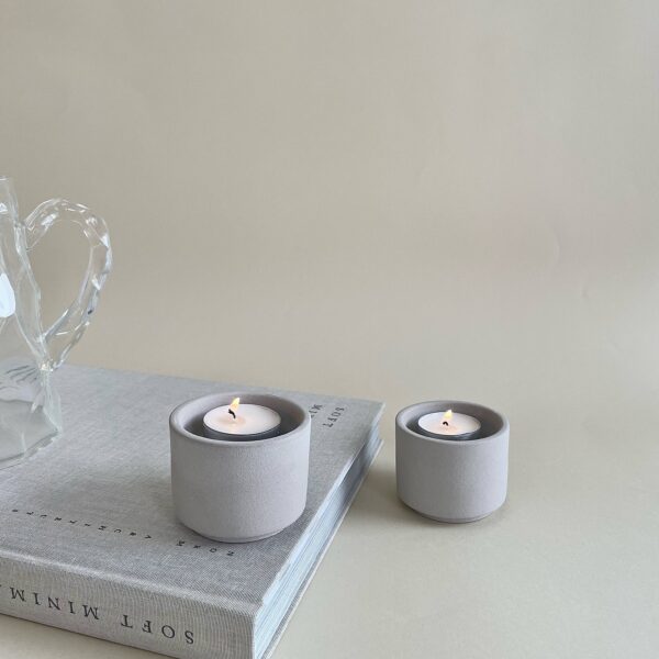 o cactuu - Modular candle holder Grey - NEW - Ceramic - Image 7