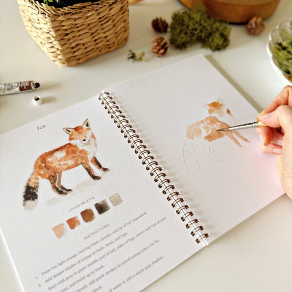 Woodland watercolor workbook - Image 4