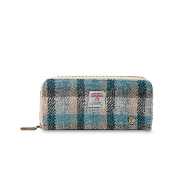 The Long Zip Purse: Black and White Dogtooth - Image 11
