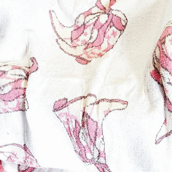 Pink Cowgirl Boot Luxury Blanket