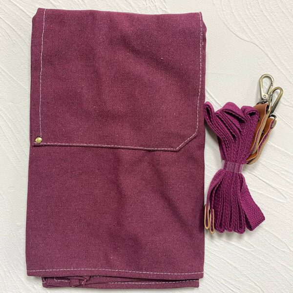 Heavy Cotton Canvas Cross Back Aprons: Blue - Image 7