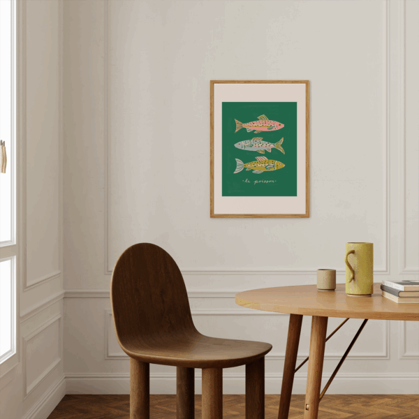 Samantha Johnson Illustration - Le Poisson Art Print - Image 3