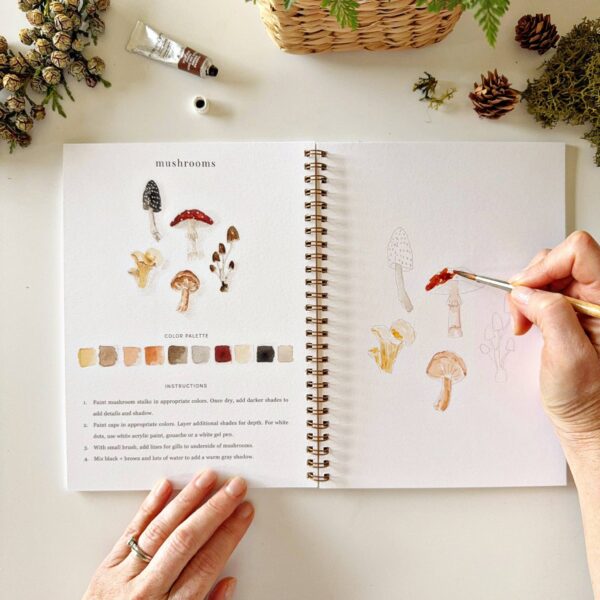 Woodland watercolor workbook - Image 6