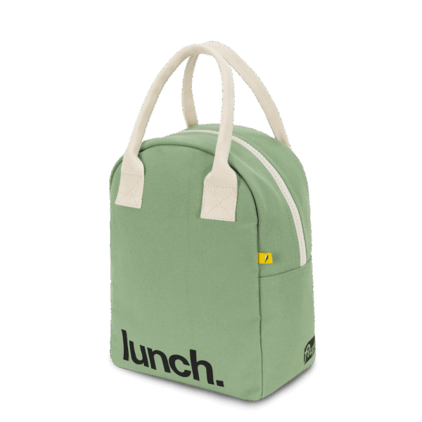 Fluf - Zipper Lunch Bag - ‘Lunch’ Moss - Image 3