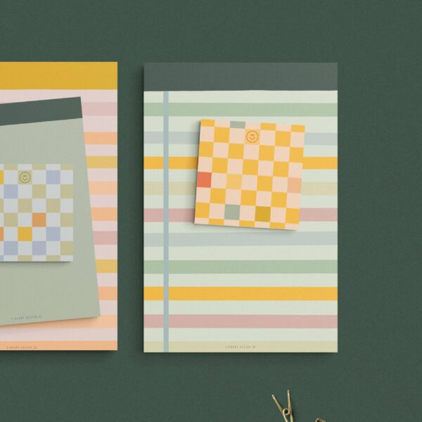 Library Design Co. - Mini Check Pad Pink - Image 3