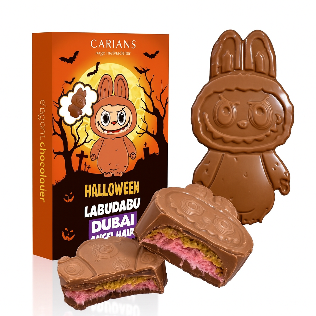 Labubu HALLOWEEN Angel Hair Dubai Chocolate Bar Pumpkin