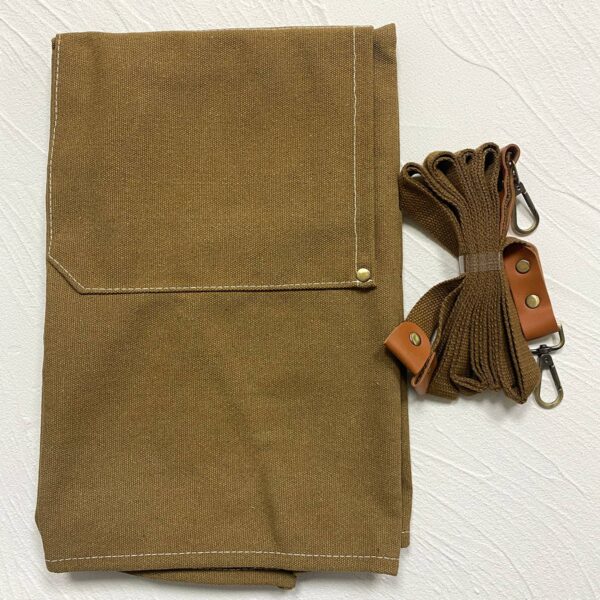 Heavy Cotton Canvas Cross Back Aprons: Blue - Image 6