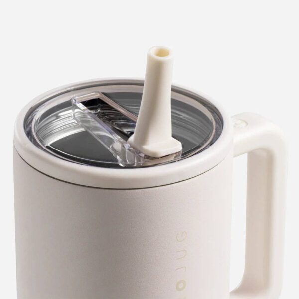 Cream HydroJug 40 oz Traveler Tumbler: Cream - Image 4