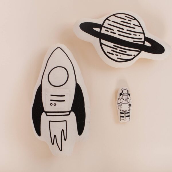 Imani + KIDS by Imani Collective - Rocket + Astronaut Canvas Pillow - Image 4