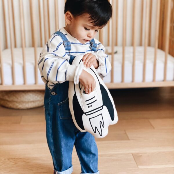 Imani + KIDS by Imani Collective - Rocket + Astronaut Canvas Pillow - Image 8