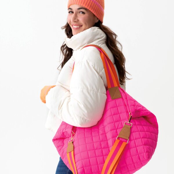 EZRA TRAVEL TOTE: Magenta - Image 26