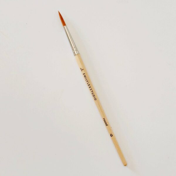 Watercolor paintbrush set of five wood brushes - Image 6