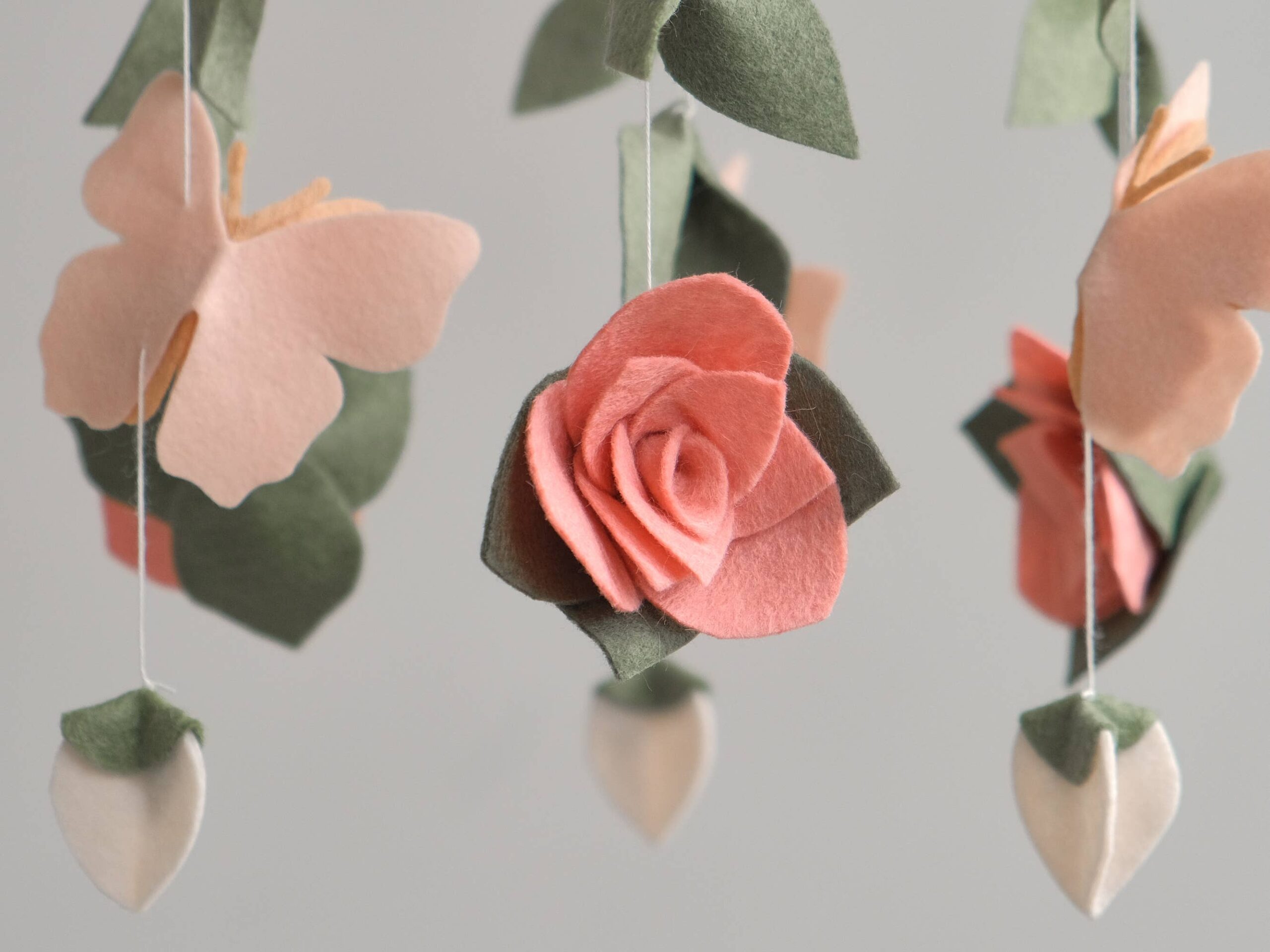 ChilDreams - Flower Baby Mobile - Butterfly Crib Mobile - Floral Nursery - Image 6