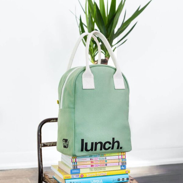 Fluf - Zipper Lunch Bag - ‘Lunch’ Moss - Image 7