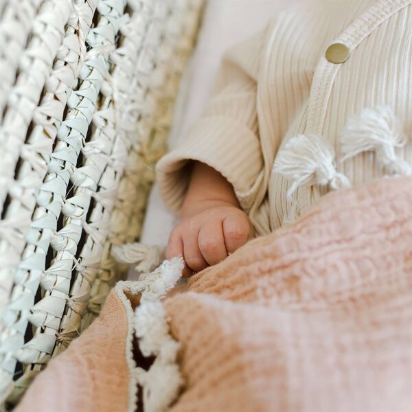 Crane Baby - 6 Layer Muslin Blanket Copper - Image 6
