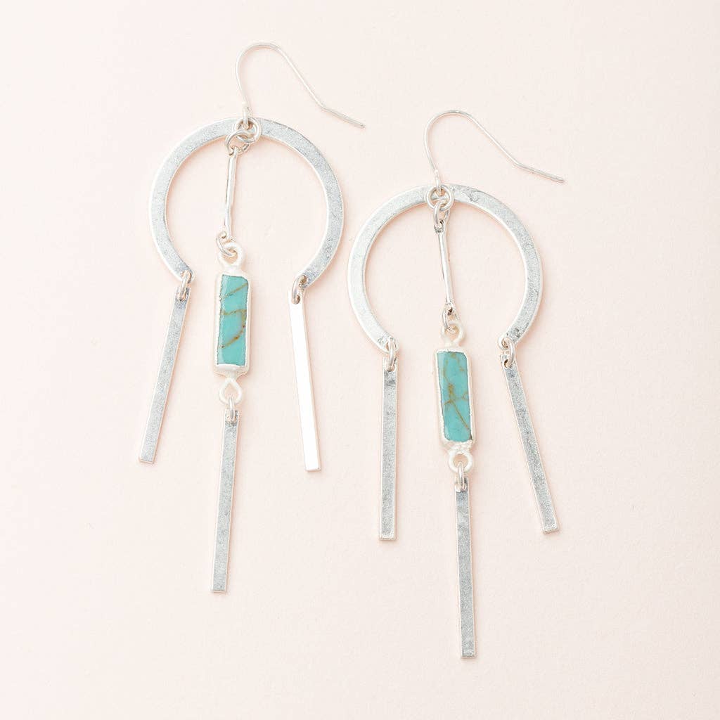 Dream Stone Earring - Turquoise/Silver